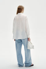 Slouchy Embroidered Pocket Shirt