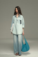 Loose Wash Denim Shirt
