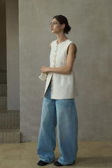 V-Neck Fitted Vest