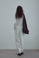 Drawstring Low-Waist Paratrooper Pants