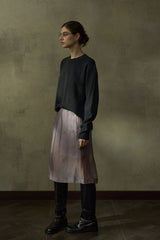 Low-Waisted Sheer Simple Skirt