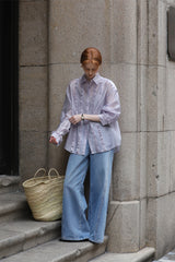 Ruffle Trim Loose Fit Shirt