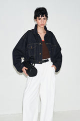 Pleated Straight-Leg Suit Pants