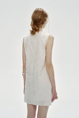 Loose Fit Sleeveless Cut-Out Vest Dress