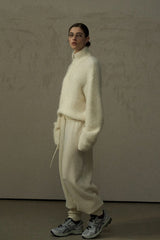 Drawstring Tapered Knit Pants