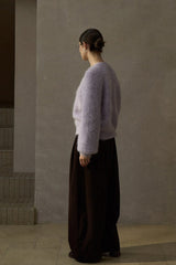 Loose V-Neck Knit Cardigan