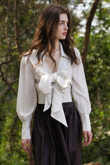 Tie Bow Vintage Blouse