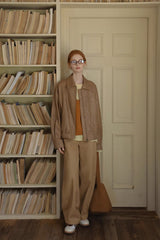 High Waist Wide-Leg Scimitar Pants