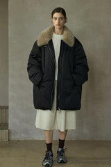 Loop-Neck Down Jacket