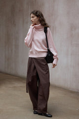 Turtleneck Knitted Pullover Top