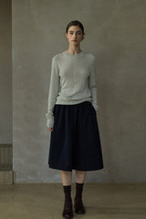 Ribbed Crew-Neck Base Top