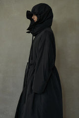 Detachable Bud-Hood Long Down Coat