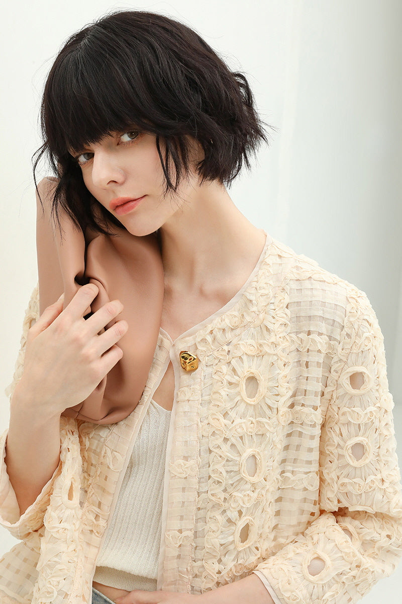 Three-Dimensional Cutout Jacket