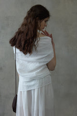 Kink Shoulder Bandeau Top