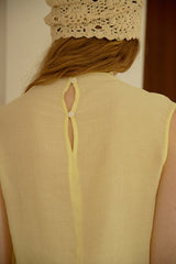 Chimney Neck Sleeveless Top
