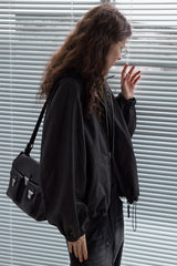 Loose Hooded Vintage Jacket