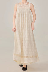 Literary Lace Jacquard Slip Dress
