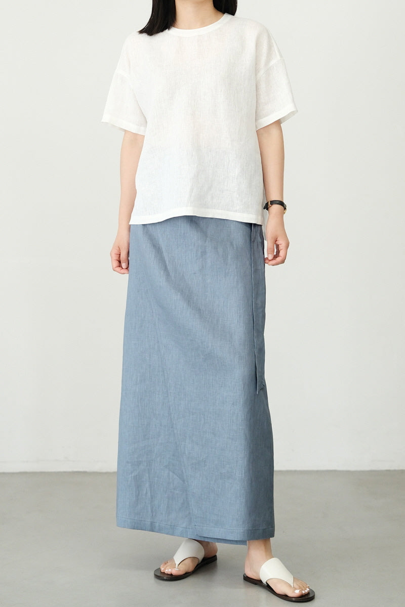 Lace-Up Wrap Skirt