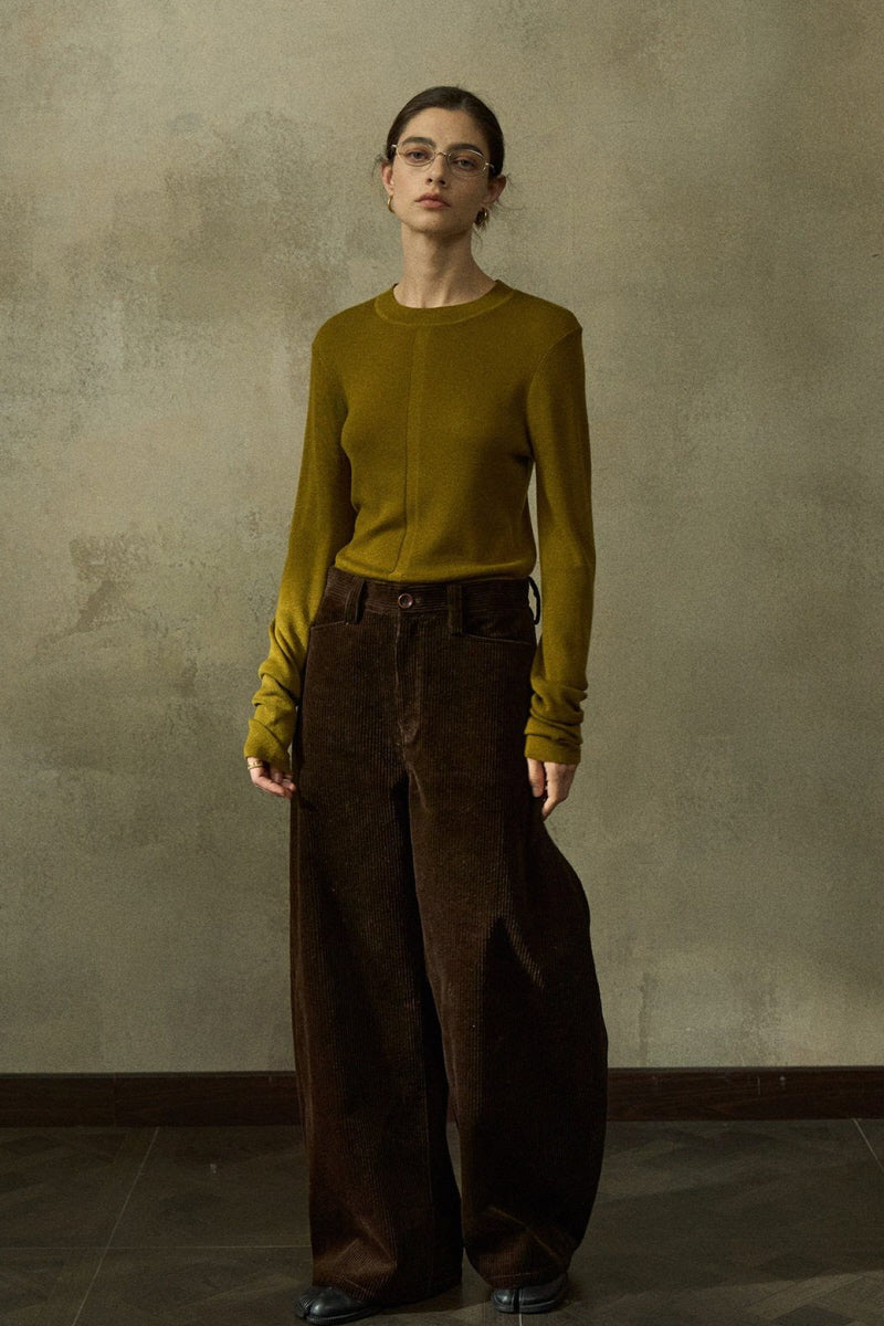 Classic Wide-Leg Slacks