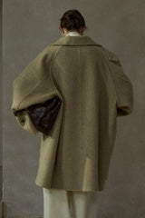 Reversible Raglan Patch-Pocket Coat
