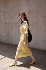 Crumpled Pleated One-Shoulder Maxi Dress