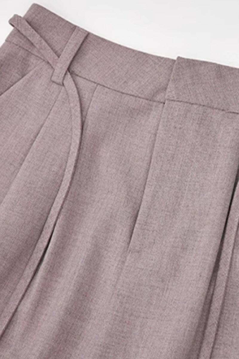 Casual Wide-Leg Straight Trousers
