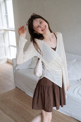 V-Neck Strap Knit Dress Set