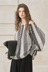 One-Shoulder Flared Sleeve Top