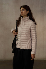 Stand-Up Collar Hourglass Puffer Jacket