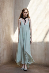 Irregular V-Neck Slip Dress