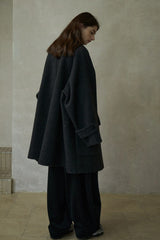 Reversible Raglan Patch-Pocket Coat