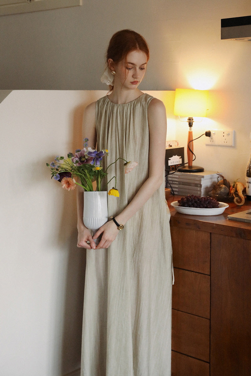 Slouchy Tie A-Line Dress