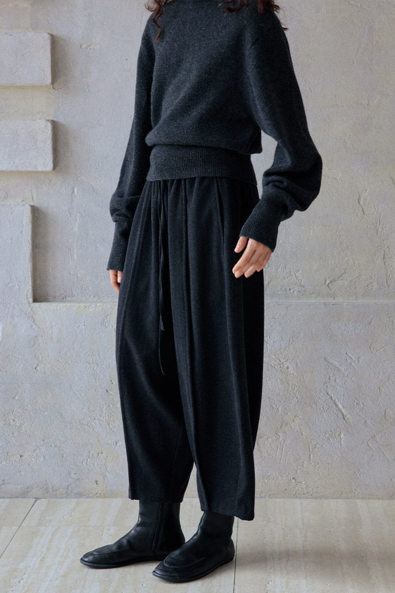 Drawstring Balloon Slacks