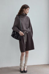 Turtleneck Knitted Pullover Top