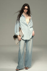 Loose Wash Denim Shirt