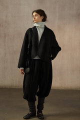 Cocoon Cropped Reversible Jacket