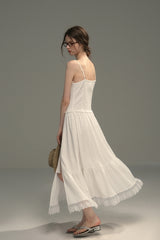 Sparkling Lace Patchwork Slip Dress