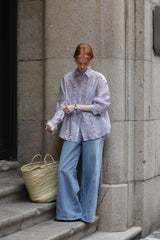 Korean High Waist Wide-Leg Jeans