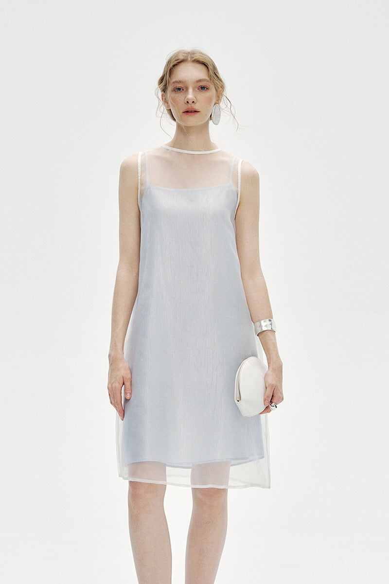 Layered Straight Sleeveless Dress