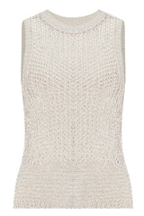 Vintage Mesh Inner Layer Knit Top
