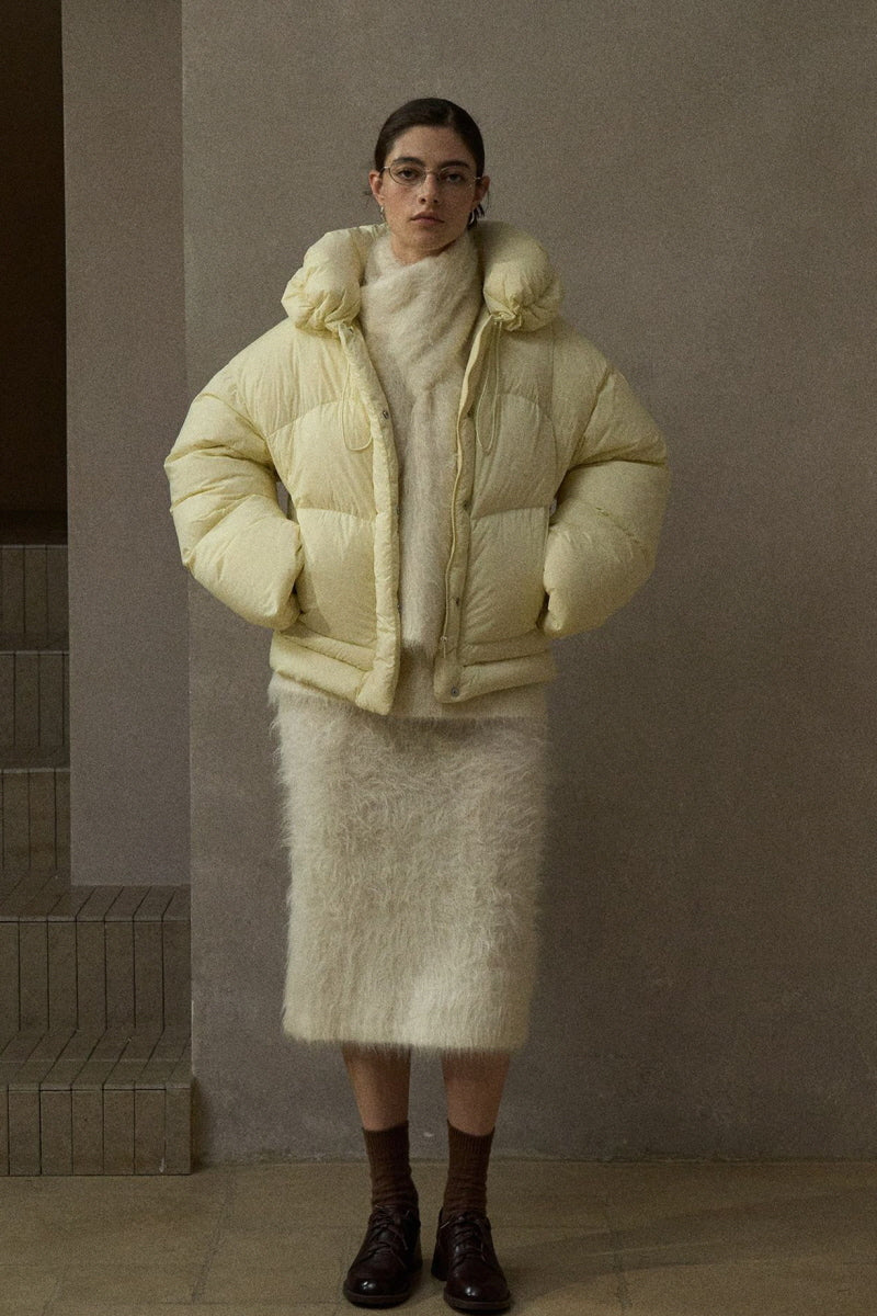 Detachable Bud-Collar Puffer Jacket