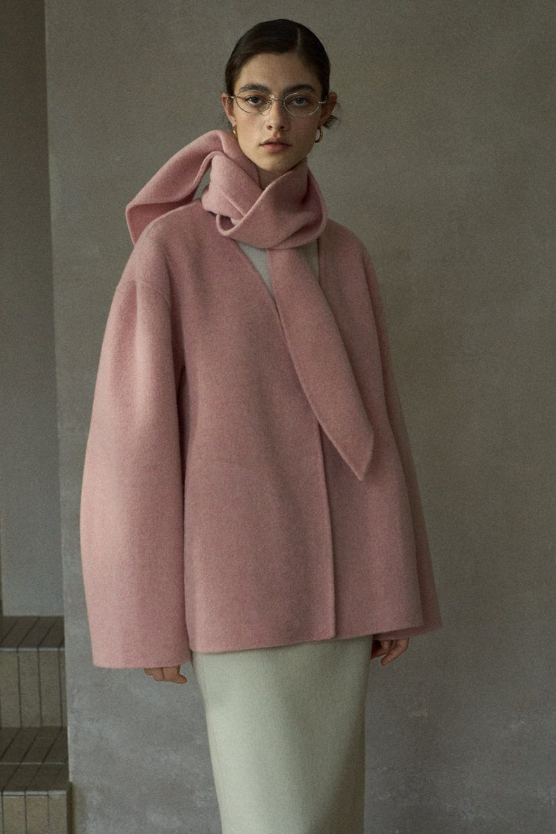 Rabbit Ear Scarf Reversible Jacket