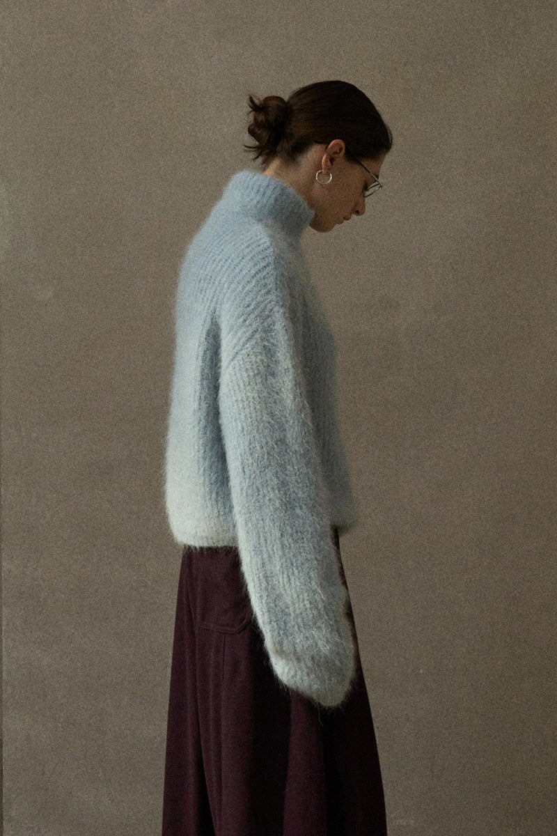 Half-Zip Turtleneck Sweater