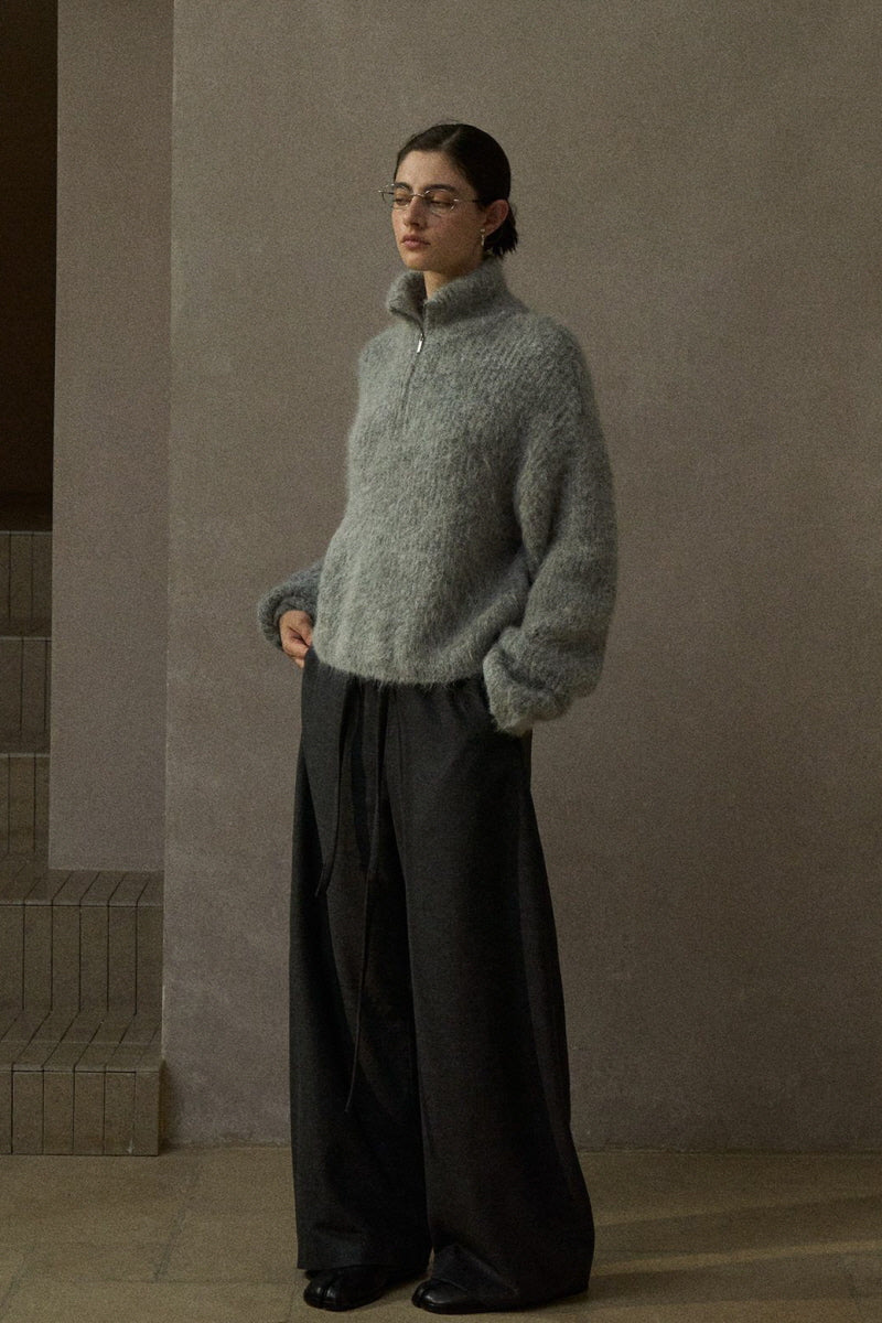 Half-Zip Turtleneck Sweater