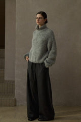 Half-Zip Turtleneck Sweater