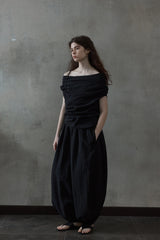Kink Shoulder Bandeau Top