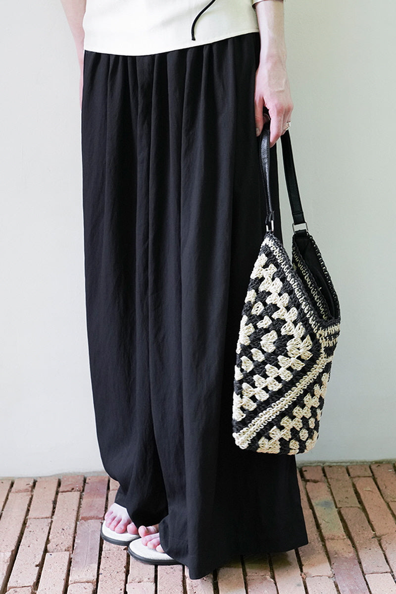 Pleated Wide-Leg Trousers