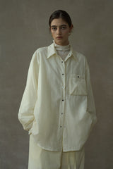 Glossy Padded Shirt Jacket