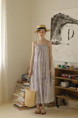 Smudge Purple A-Line Dress