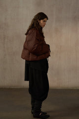 Biscuit Cropped Puffer Jacket